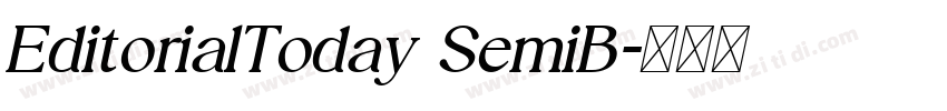 EditorialToday SemiB字体转换